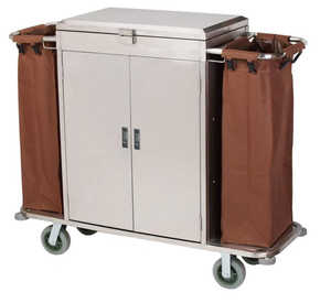 Brown Housekeeping Trolley